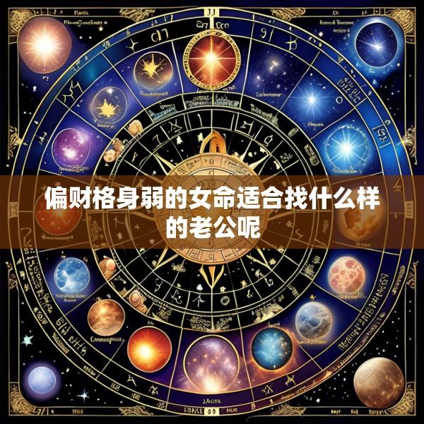 偏财格身弱的女命适合找什么样的老公呢