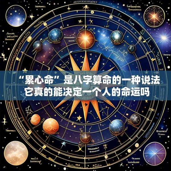 “累心命”是八字算命的一种说法 它真的能决定一个人的命运吗