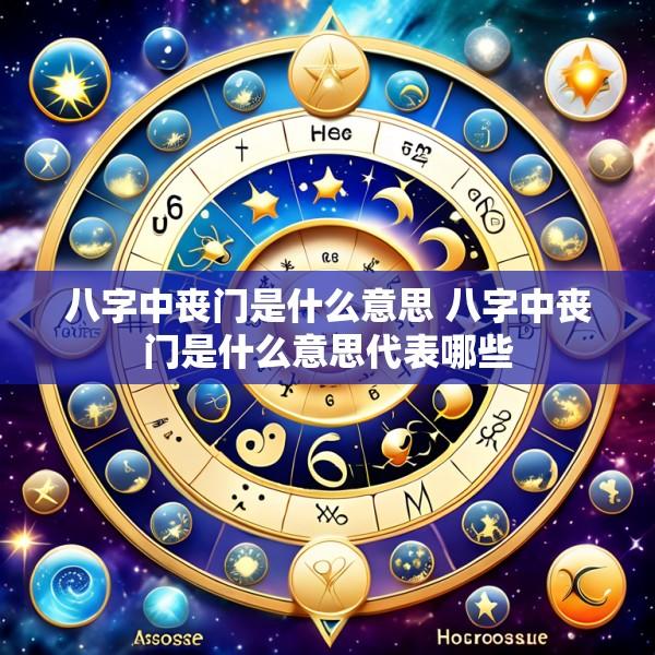 八字中丧门是什么意思 八字中丧门是什么意思代表哪些