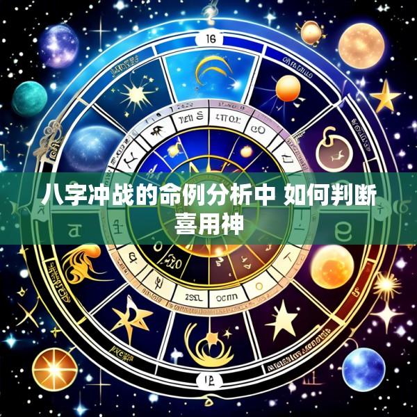 八字冲战的命例分析中 如何判断喜用神