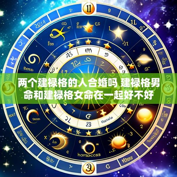 两个建禄格的人合婚吗 建禄格男命和建禄格女命在一起好不好