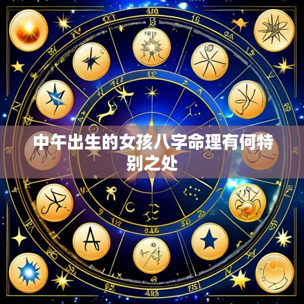 中午出生的女孩八字命理有何特别之处
