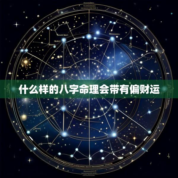 什么样的八字命理会带有偏财运