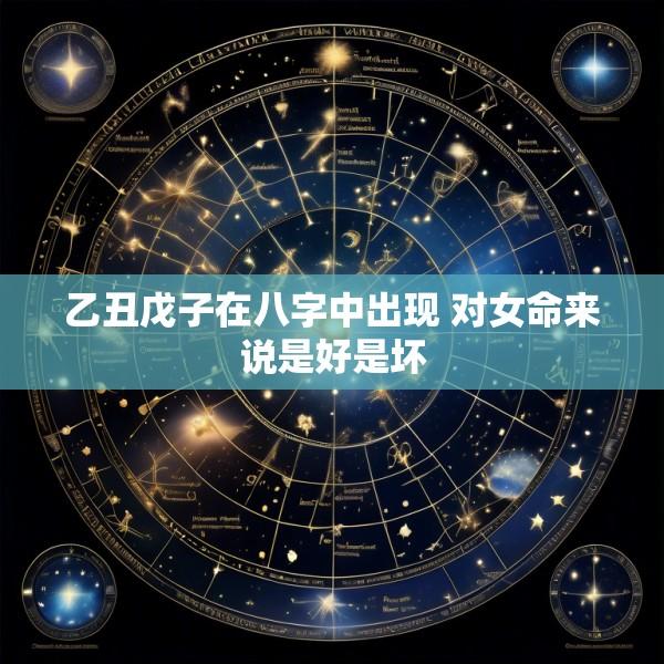 乙丑戊子在八字中出现 对女命来说是好是坏