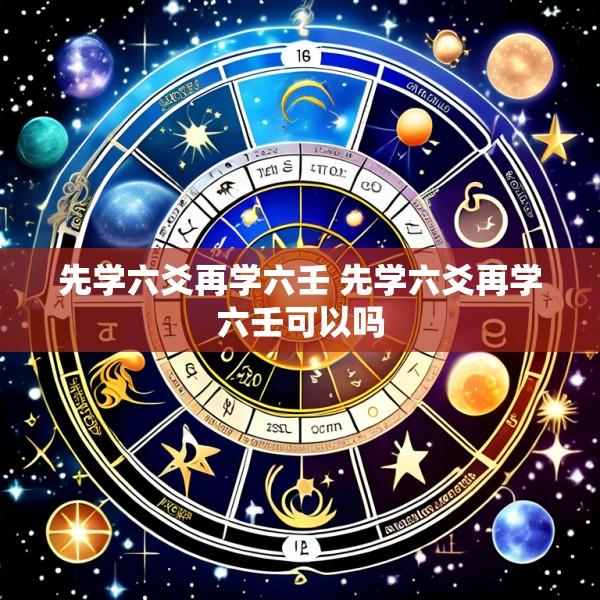 先学六爻再学六壬 先学六爻再学六壬可以吗