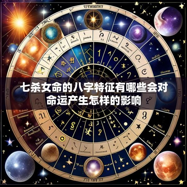 七杀女命的八字特征有哪些会对命运产生怎样的影响