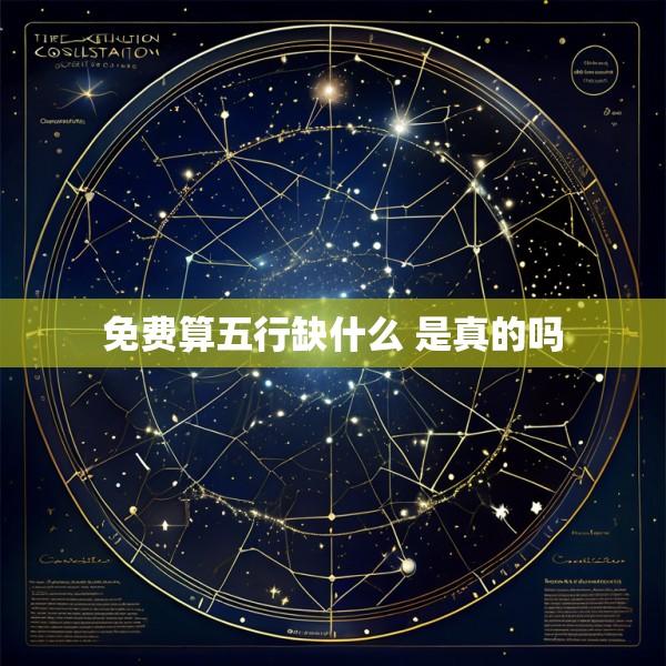 免费算五行缺什么 是真的吗