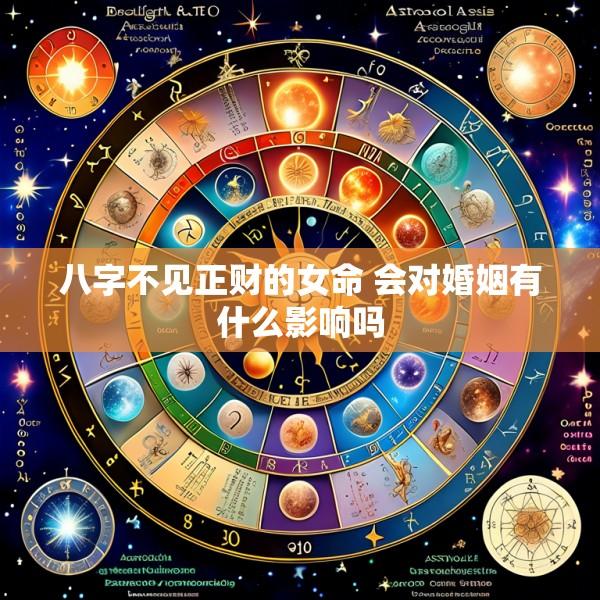八字不见正财的女命 会对婚姻有什么影响吗