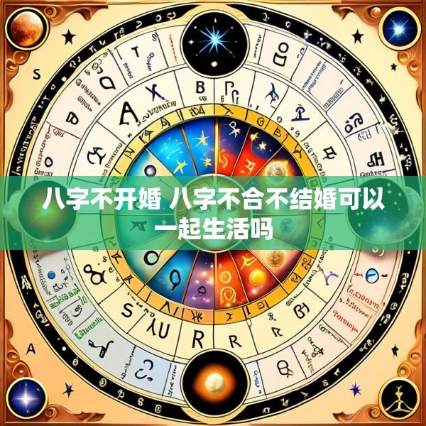 八字不开婚 八字不合不结婚可以一起生活吗