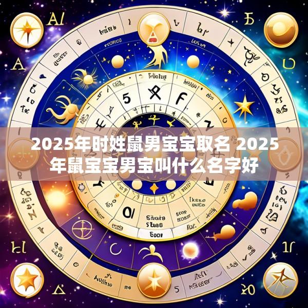 2025年时姓鼠男宝宝取名 2025年鼠宝宝男宝叫什么名字好