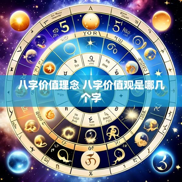 八字价值理念 八字价值观是哪几个字