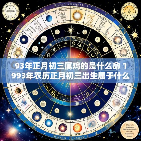 93年正月初三属鸡的是什么命 1993年农历正月初三出生属于什么生肖