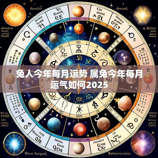 兔人今年每月运势 属兔今年每月运气如何2025
