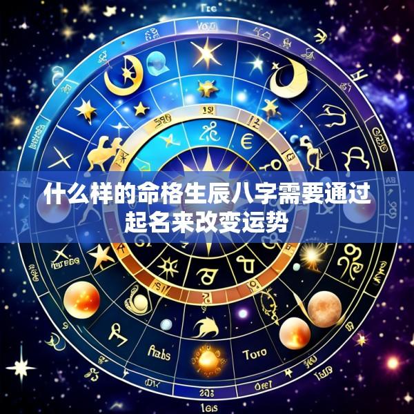 什么样的命格生辰八字需要通过起名来改变运势