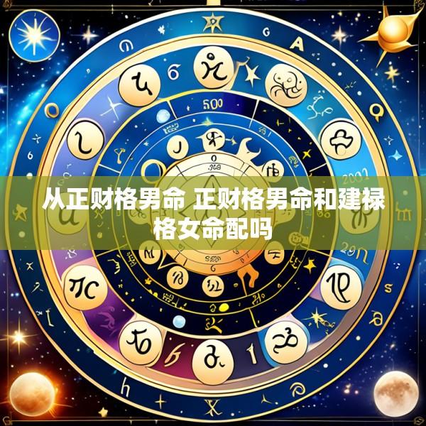 从正财格男命 正财格男命和建禄格女命配吗