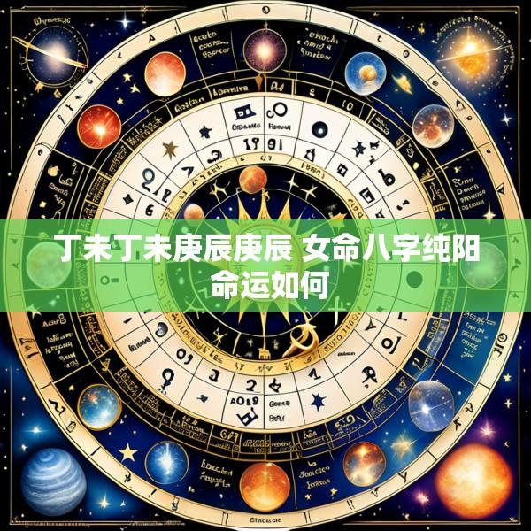 丁未丁未庚辰庚辰 女命八字纯阳 命运如何