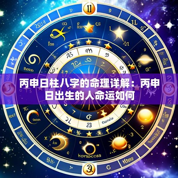 丙申日柱八字的命理详解：丙申日出生的人命运如何