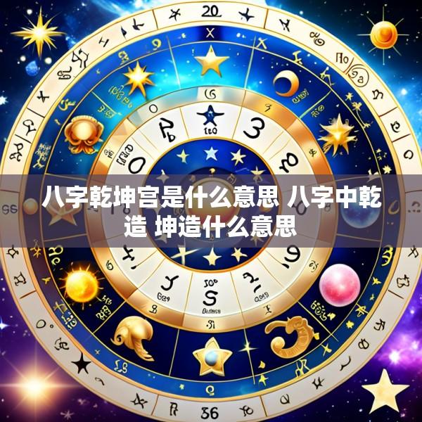 八字乾坤宫是什么意思 八字中乾造 坤造什么意思