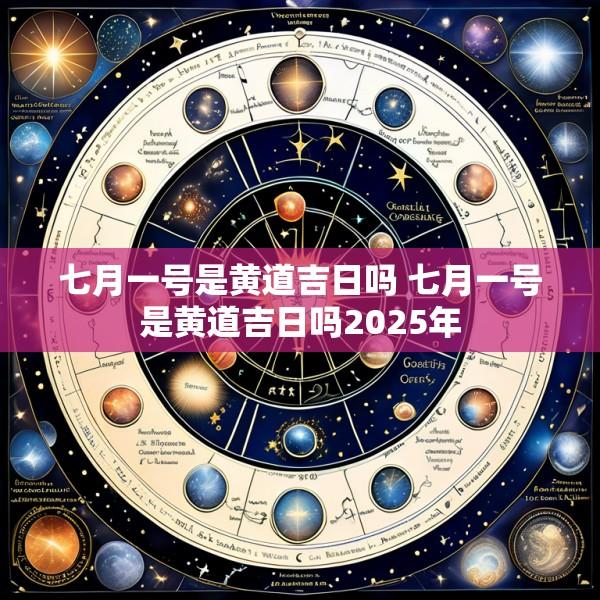 七月一号是黄道吉日吗 七月一号是黄道吉日吗2025年
