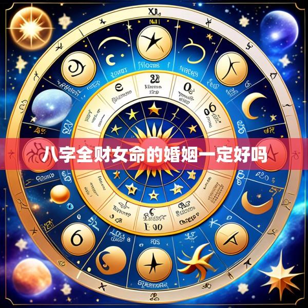 八字全财女命的婚姻一定好吗