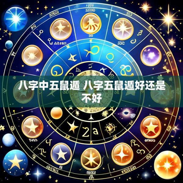 八字中五鼠遁 八字五鼠遁好还是不好