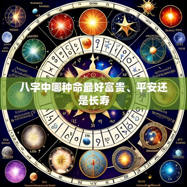 八字中哪种命最好富贵、平安还是长寿