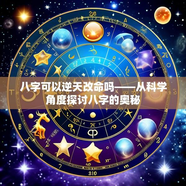 八字可以逆天改命吗——从科学角度探讨八字的奥秘