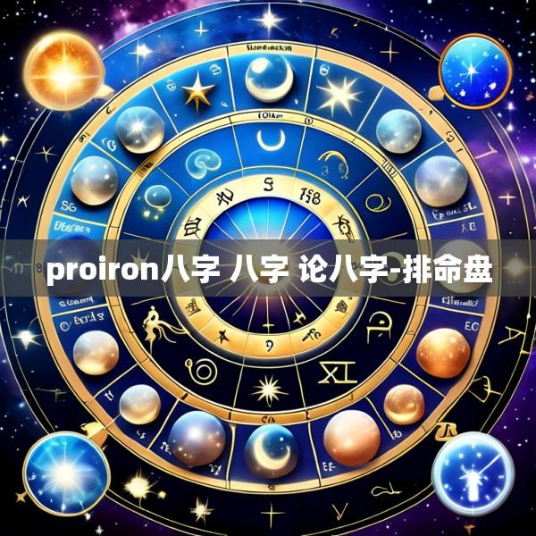 proiron八字 八字 论八字-排命盘