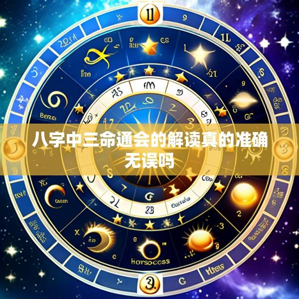 八字中三命通会的解读真的准确无误吗