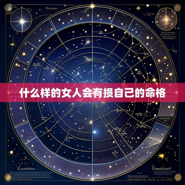 什么样的女人会有损自己的命格