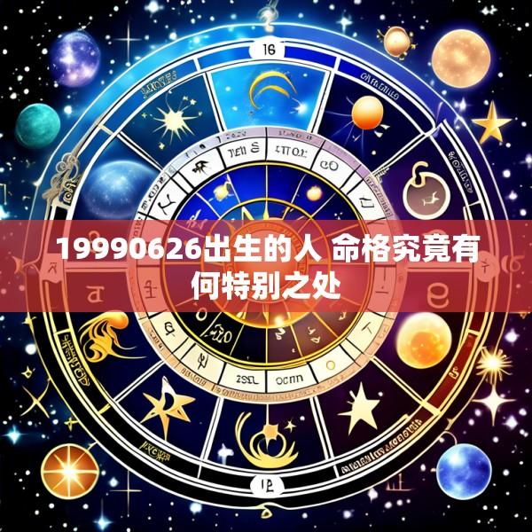 19990626出生的人 命格究竟有何特别之处