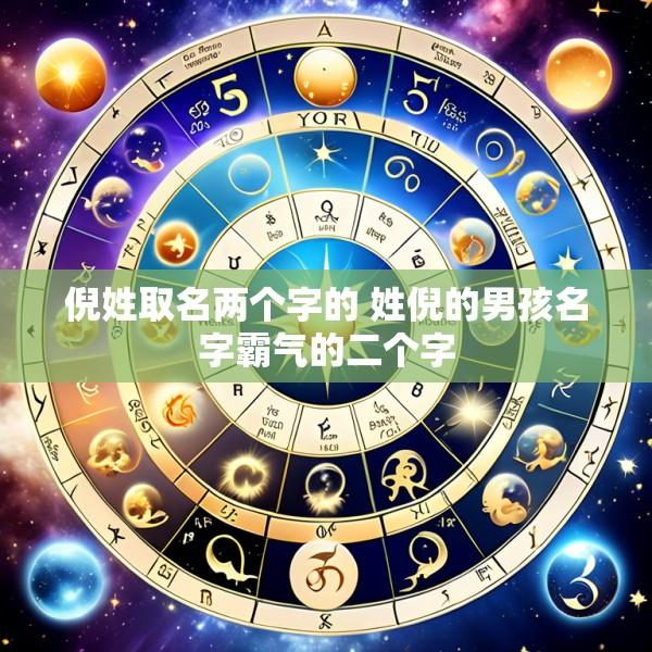 倪姓取名两个字的 姓倪的男孩名字霸气的二个字