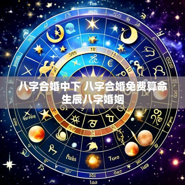 八字合婚中下 八字合婚免费算命生辰八字婚姻