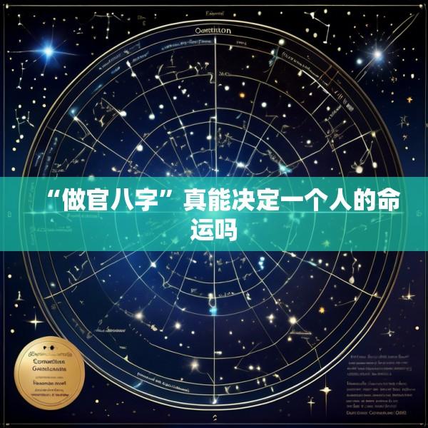 “做官八字”真能决定一个人的命运吗