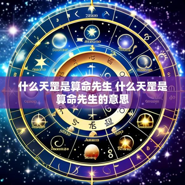 什么天罡是算命先生 什么天罡是算命先生的意思
