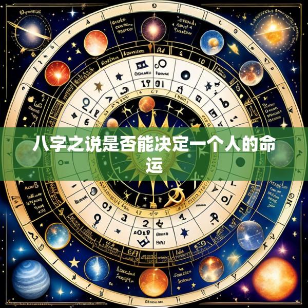 八字之说是否能决定一个人的命运