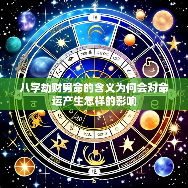 八字劫财男命的含义为何会对命运产生怎样的影响