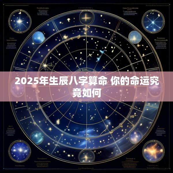 2025年生辰八字算命 你的命运究竟如何
