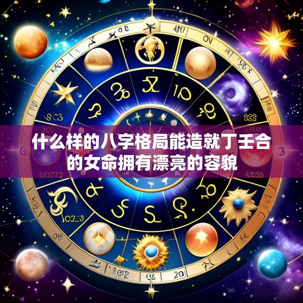 什么样的八字格局能造就丁壬合的女命拥有漂亮的容貌
