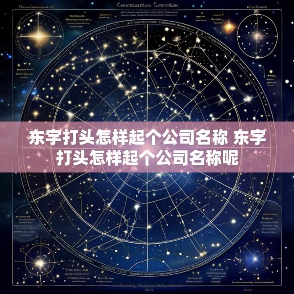 东字打头怎样起个公司名称 东字打头怎样起个公司名称呢