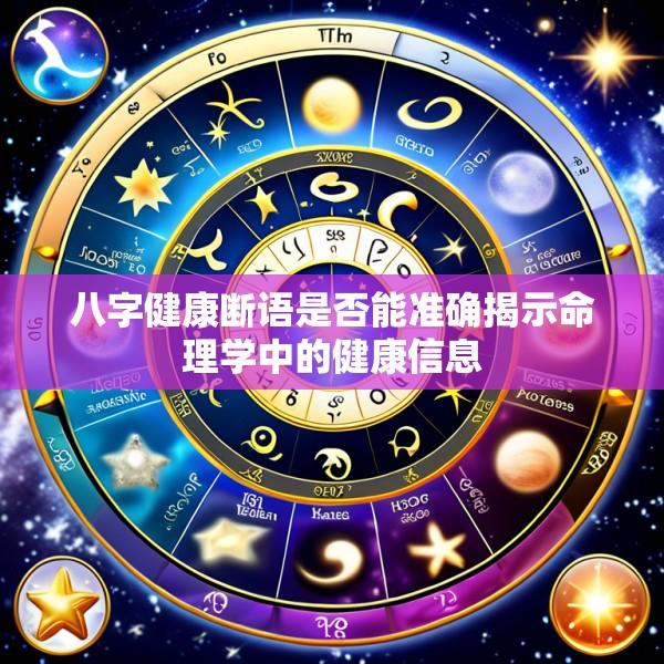 八字健康断语是否能准确揭示命理学中的健康信息
