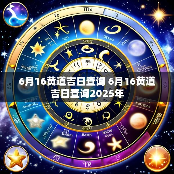 6月16黄道吉日查询 6月16黄道吉日查询2025年