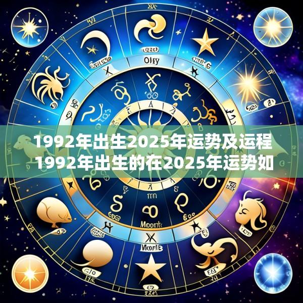 1992年出生2025年运势及运程 1992年出生的在2025年运势如何