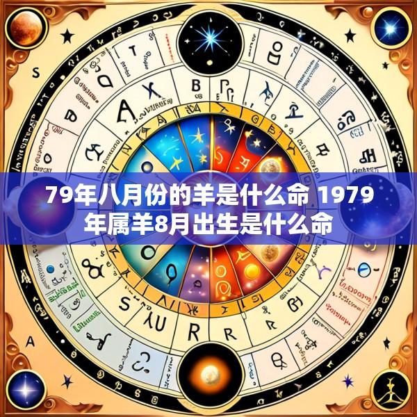 79年八月份的羊是什么命 1979年属羊8月出生是什么命