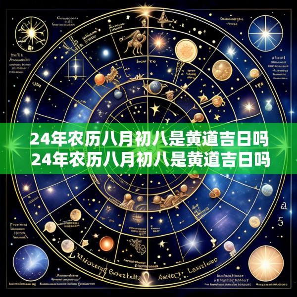 24年农历八月初八是黄道吉日吗 24年农历八月初八是黄道吉日吗为什么