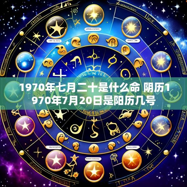 1970年七月二十是什么命 阴历1970年7月20日是阳历几号