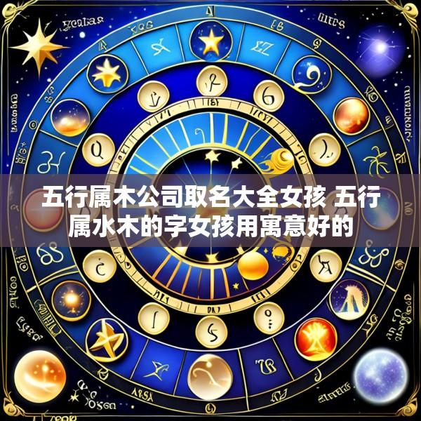 五行属木公司取名大全女孩 五行属水木的字女孩用寓意好的