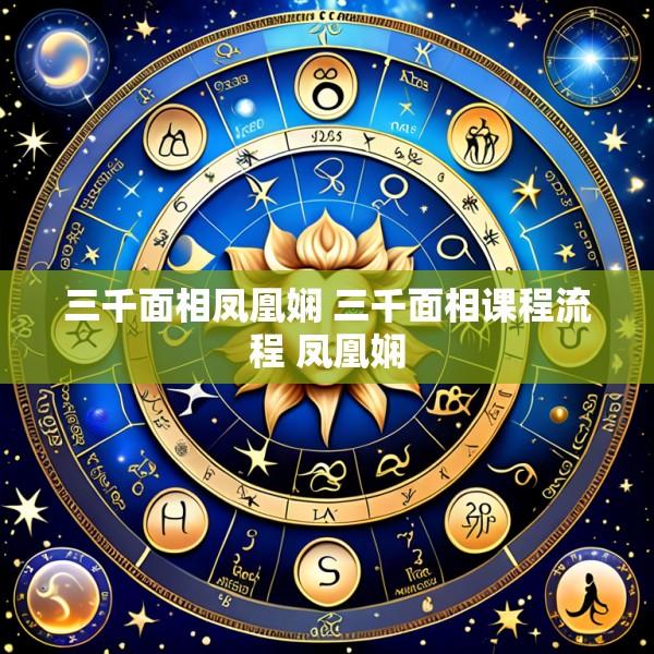 三千面相凤凰娴 三千面相课程流程 凤凰娴