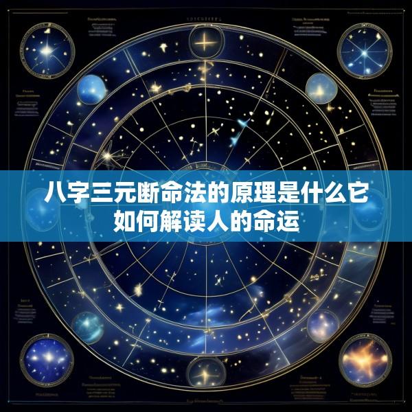 八字三元断命法的原理是什么它如何解读人的命运