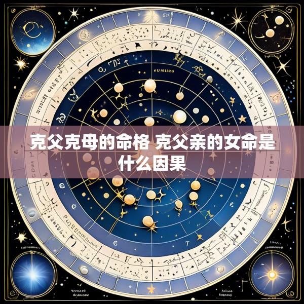 克父克母的命格 克父亲的女命是什么因果